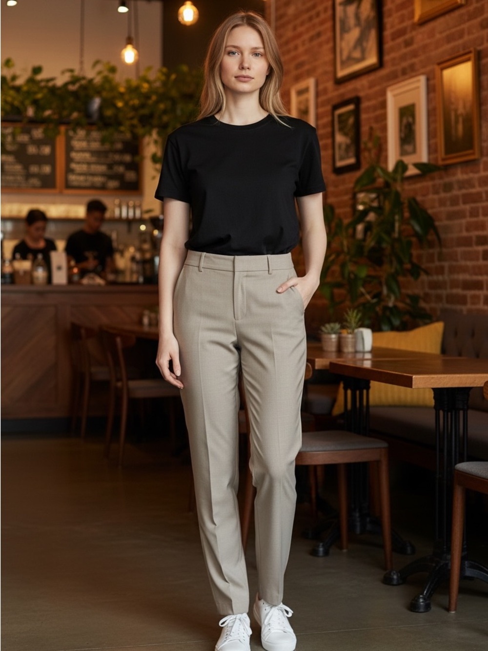 NEW NWT Ann Taylor Three-Piece Pant Suit w/ Matching Slim Skirt in Light Beige - Picture 11 of 16